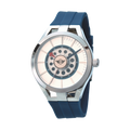 MINI Cooper watch with blue strap and dial design inspired by Brake Disc - Blue