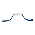 MINI Cooper watch side view with blue strap featuring Brake Disc - Blue design