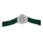 MINI Cooper watch with green silicone strap and Brake Disc - Green design on the back