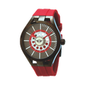 MINI Cooper wristwatch with red silicone strap and Brake Disc - Red inspired dial design