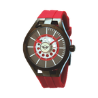 MINI Cooper wristwatch with red silicone strap and Brake Disc - Red inspired dial design